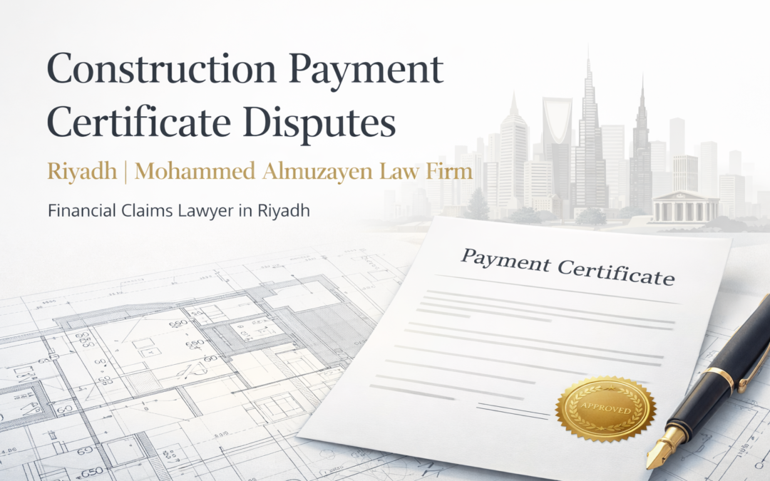 Financial Claims Lawyer: Construction Payment Disputes in Riyadh