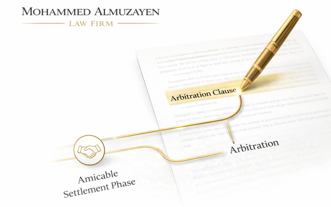صياغة شرط التحكيم وأثره على مرحلة التسوية الودية في عقود المقاولات بالسعودية