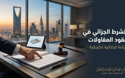 الشرط الجزائي في عقود المقاولات في النظام السعودي: قراءة قضائية تطبيقية